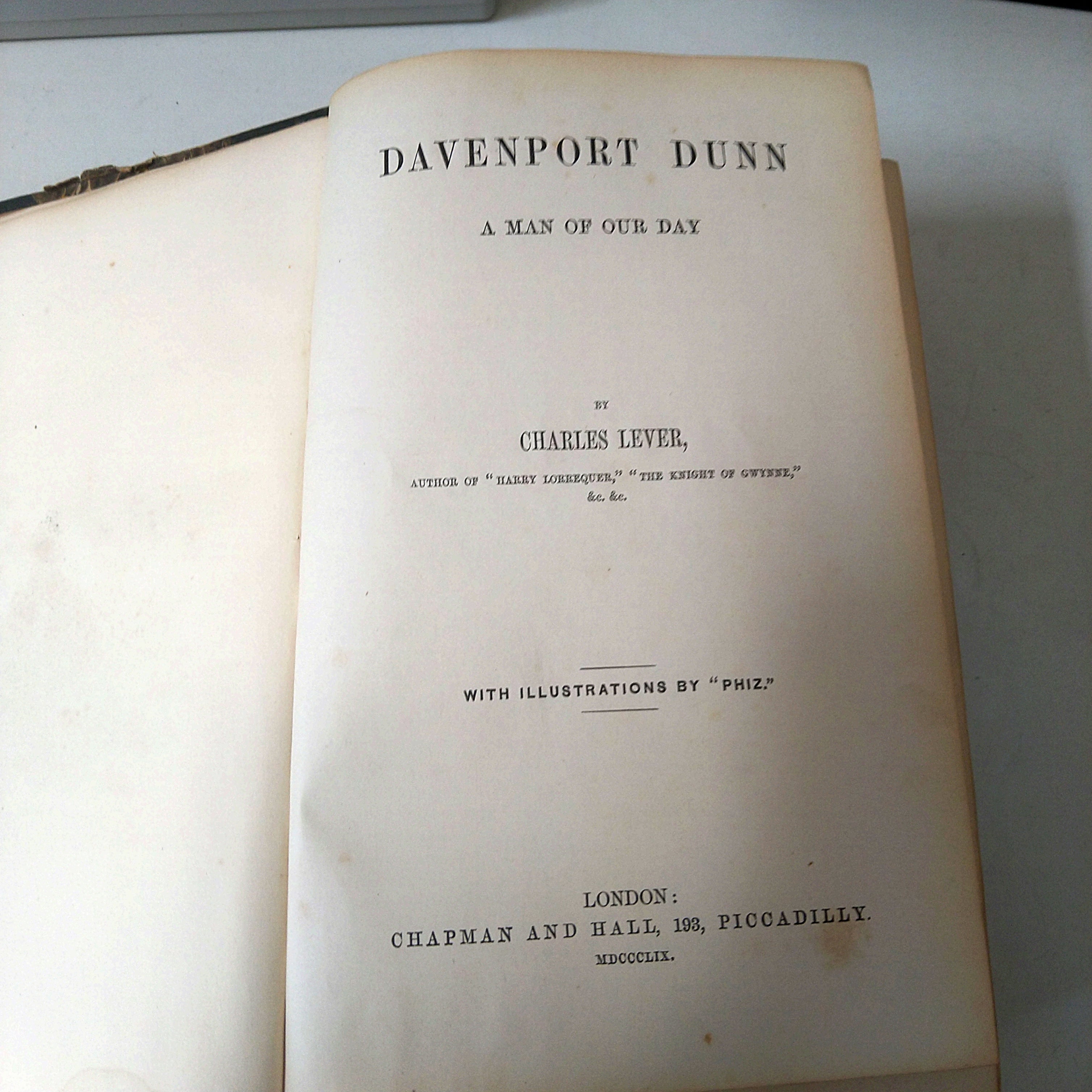 Charles Lever: Davenport Dunn